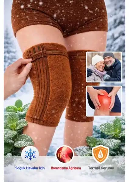 FitQueen Yün Termal Dizlik: Soğuk Havalarda Eklem ve Diz Rahatlığı Sağlar