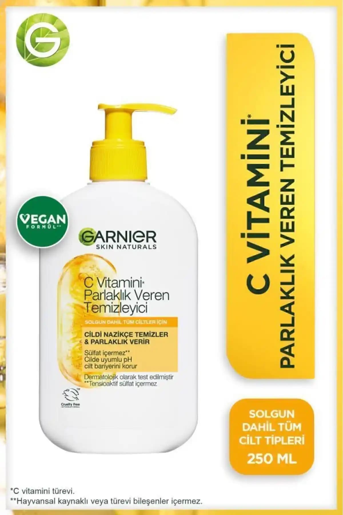 Garnier C Vitamini Parlaklık Veren Temizleyici: Tüm Cilt Tipleri İçin Yenilikçi Bakım Ürünü