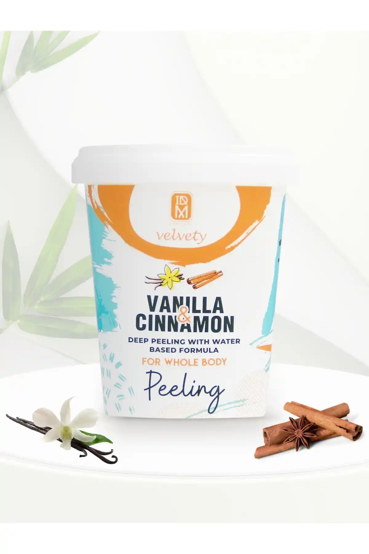 IDM Velvety Vanilya ve Tarçınlı Yağ Bazlı Vücut Peelingi 400 ml ile Derinlemesine Temizlik ve Yumuşaklık