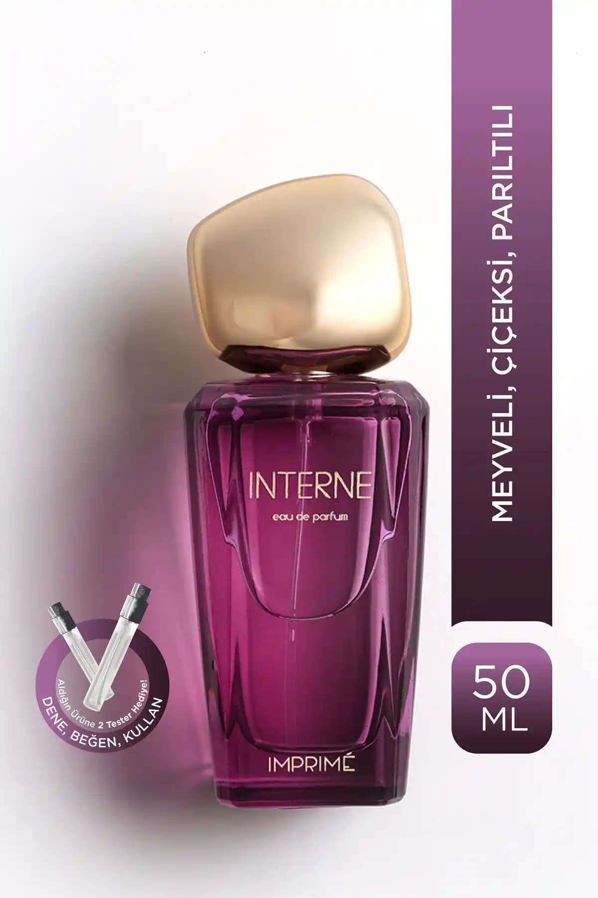 Imprime Interne Kadın Parfümü Meyveli ve Çiçeksi Zarafet ile Günlük Kullanım İçin Uygun