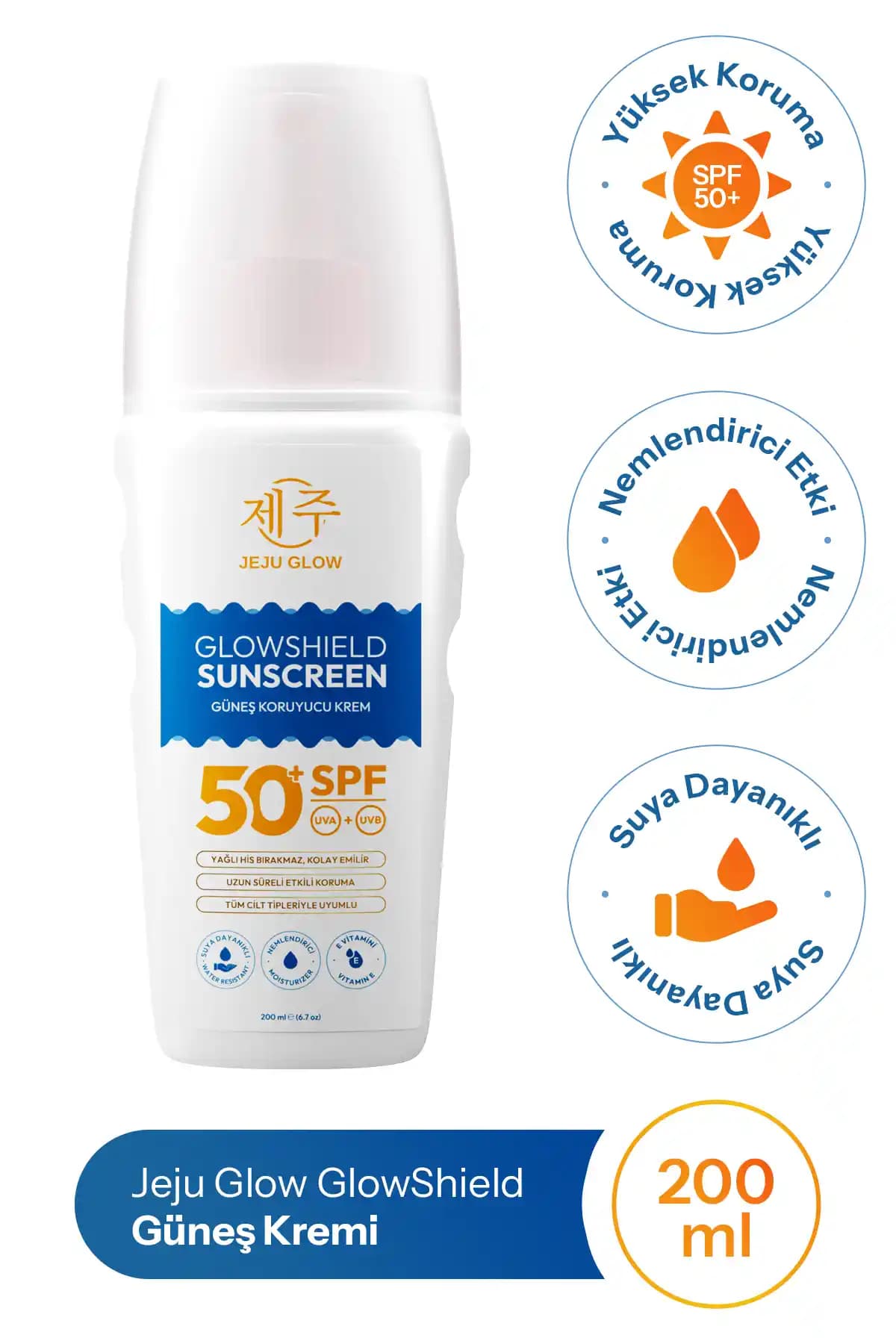 Jeju Glow GlowShield SPF 50 Güneş Losyonu: Günlük Koruma ve Nemlendirme İçin İdeal Seçenek