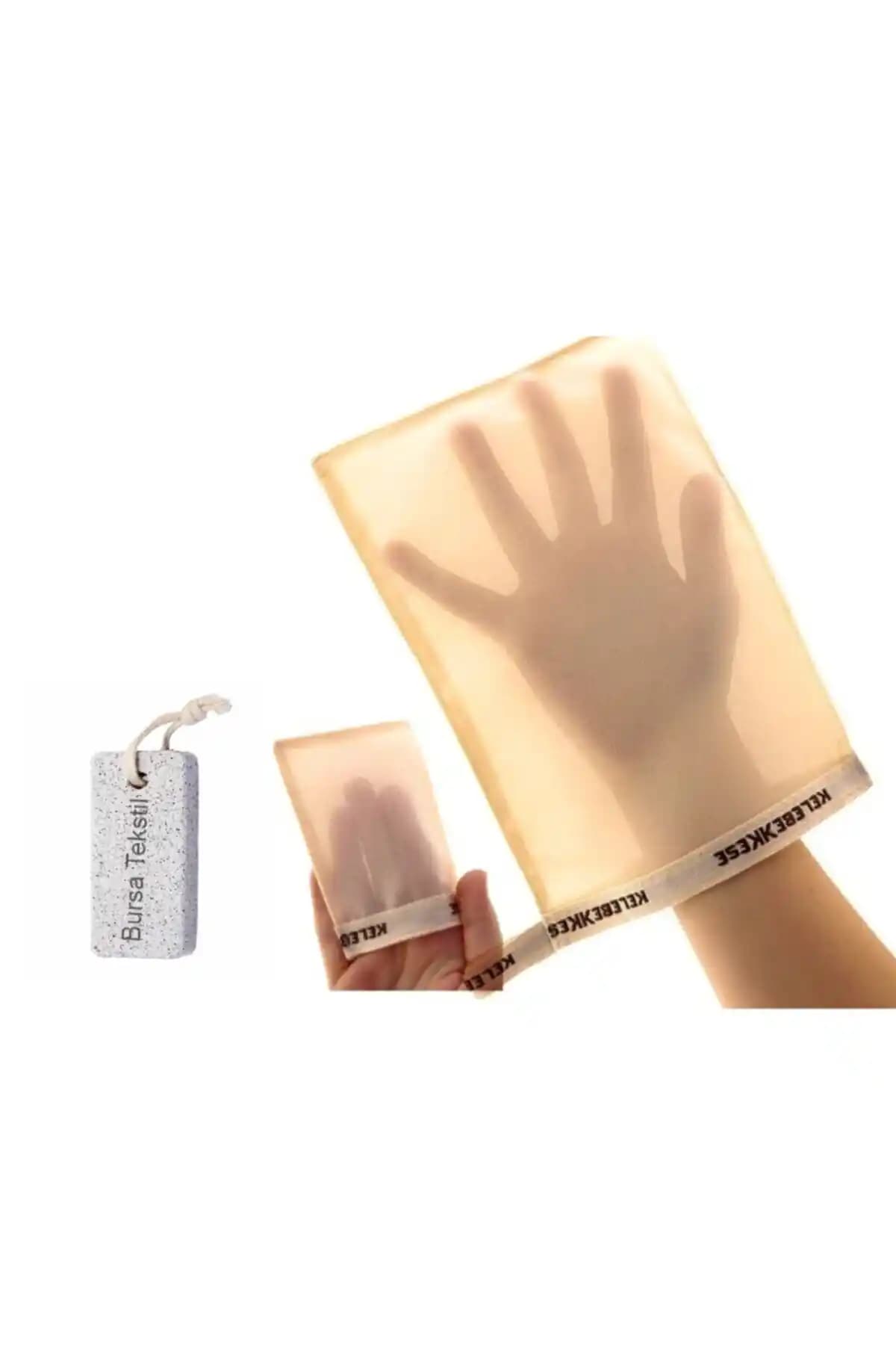 Kelebek Kese Doğal İpek 2'li Hamam Seti ve Banyo Kesesi – Hassas Ciltler İçin Etkili Temizlik