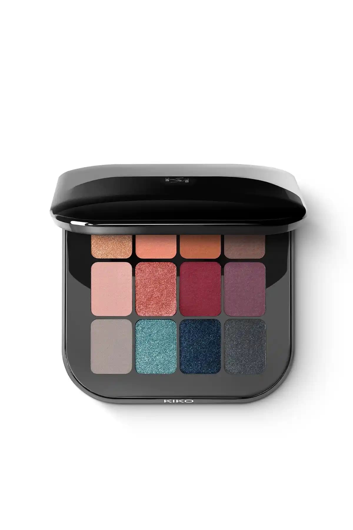 KIKO Cult Colours Eyeshadow Palette-01 Matte Revolution: Yüksek Kaliteli Bordo Göz Farı