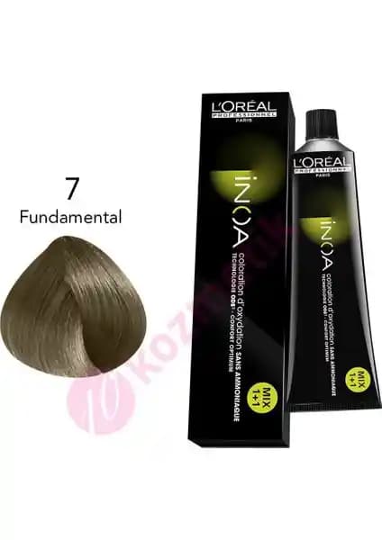 L'Oréal Professionnel İnoa Amonyaksız Saç Boyası No:7 Fundamental 60Ml – Sağlıklı ve Kalıcı Renkler