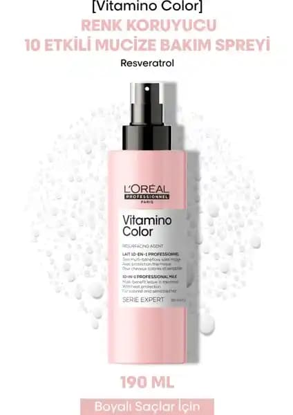 L'Oréal Vitamino Color 10 in 1 Renk Koruyucu Sprey Saç Bakımında Çok Yönlü Çözüm