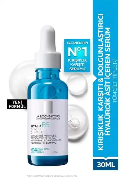La Roche-Posay Hyalu B5 Dolgunlaştırıcı Serum: Hassas Ciltler İçin Güçlü Nem ve Elastikiyet Artırıcı