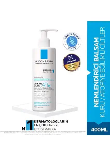 La Roche-Posay Lipikar AP+M Balsam: Atopik ve Hassas Ciltler İçin Yoğun Nemlendirici ve Yatıştırıcı Krem