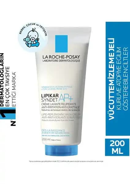 La Roche-Posay Lipikar Syndet AP+ Bebek ve Yetişkinler İçin Hassas Ciltlere Uygun Temizleme Jeli