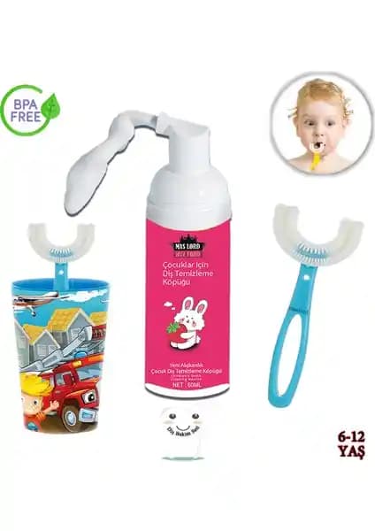 Mas Lord U Tipi Yeni Nesil Çocuk Diş Fırçası Seti Sağlıklı ve Eğlenceli Temizlik Deneyimi