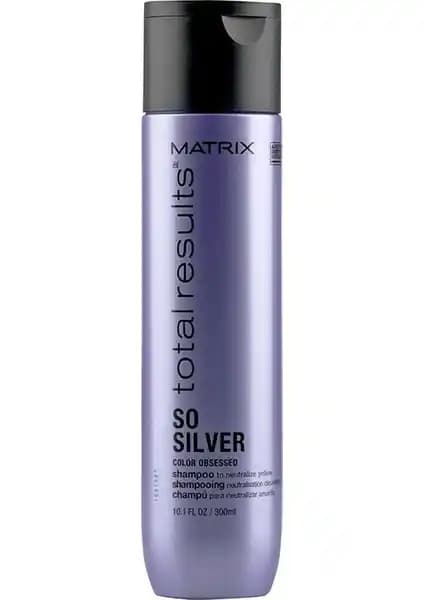 Matrix Total Results So Silver Gri ve Beyaz Saçlar İçin Renk Koruyucu ve Parlaklık Sağlayan Şampuan