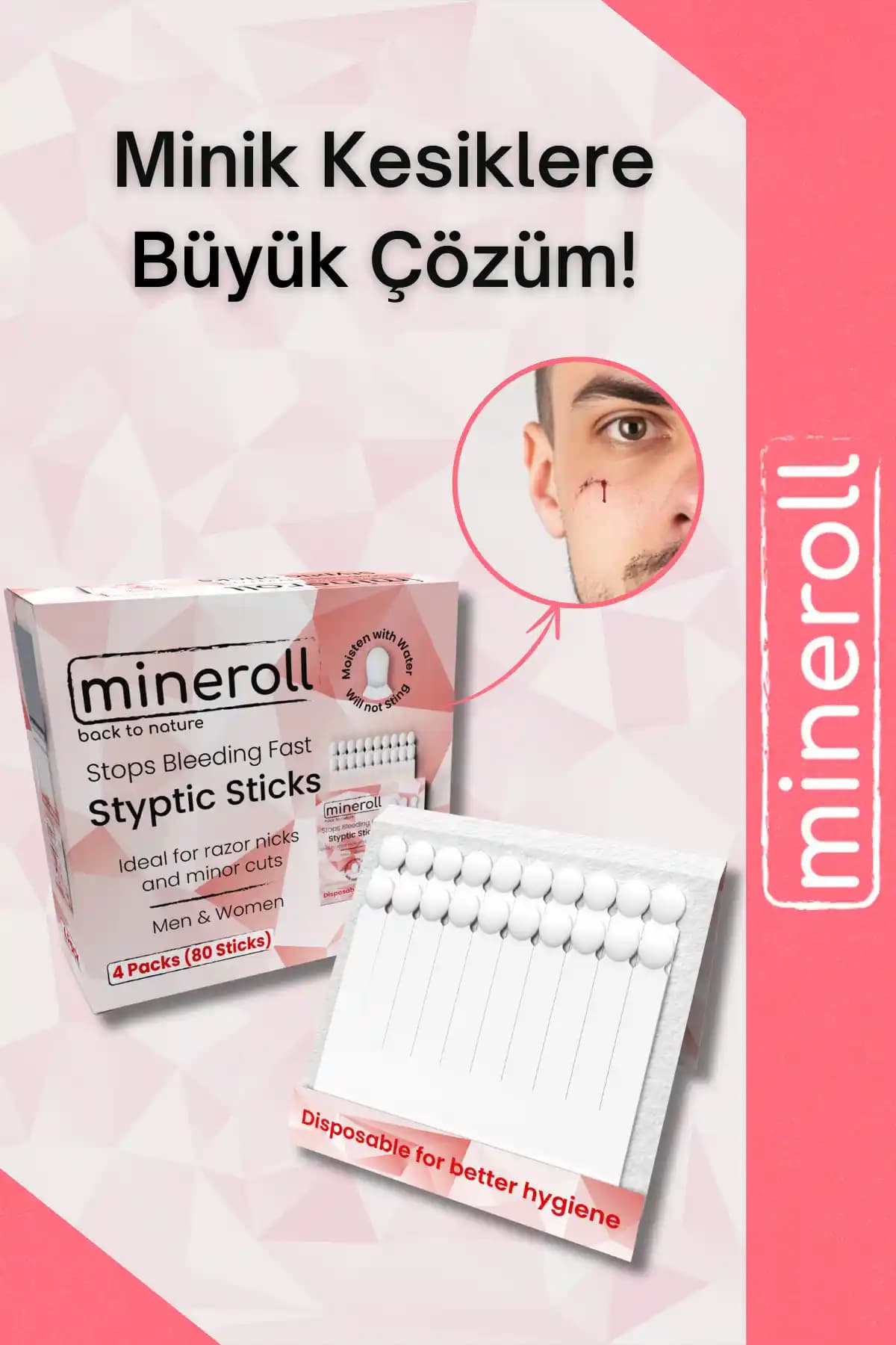 Mineroll Tek Kullanımlık Kan Taşı: Hızlı ve Güvenilir Kanama Durdurma Çözümü