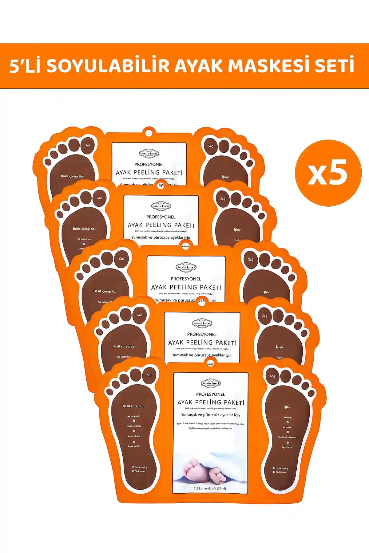 Modalucci Çorap Tipi Ayak Peeling Maskesi: Etkili ve Güvenilir Ayak Bakım Çözümü