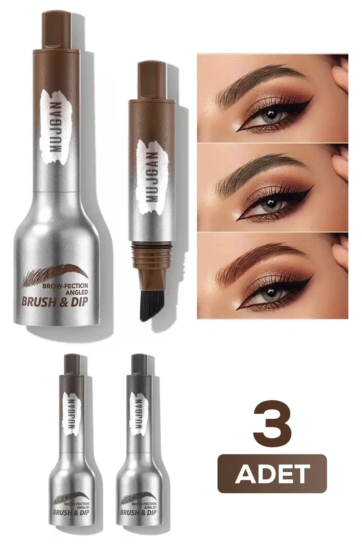 Muğgan 3'lü Açılı Fırçalı Kaş Boyası Seti İncelemesi ve Kullanıcı Yorumları