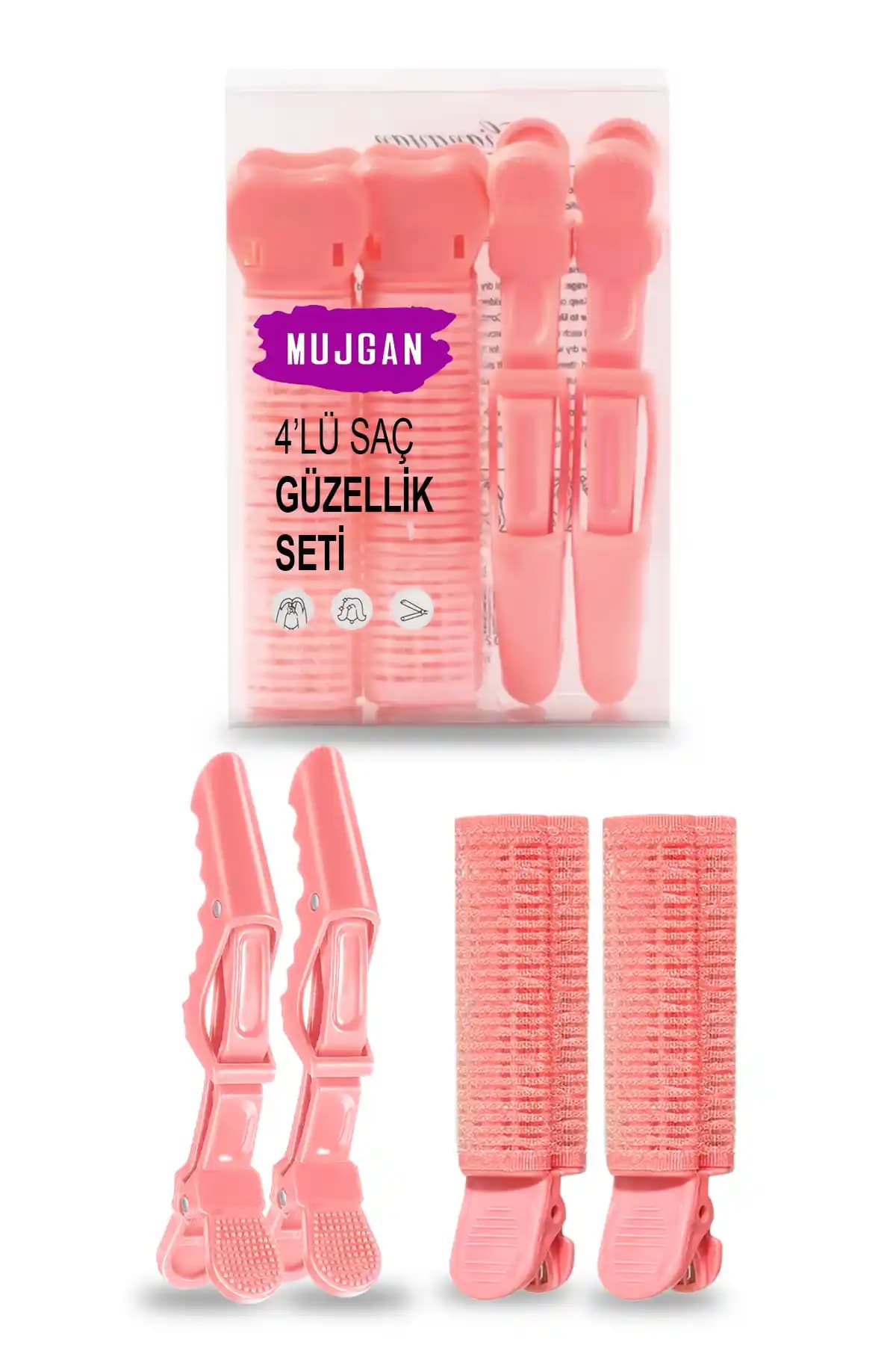 MUJGAN 4'lü Saç Şekillendirme Seti: Pratik ve Estetik Saç Bakım Çözümü