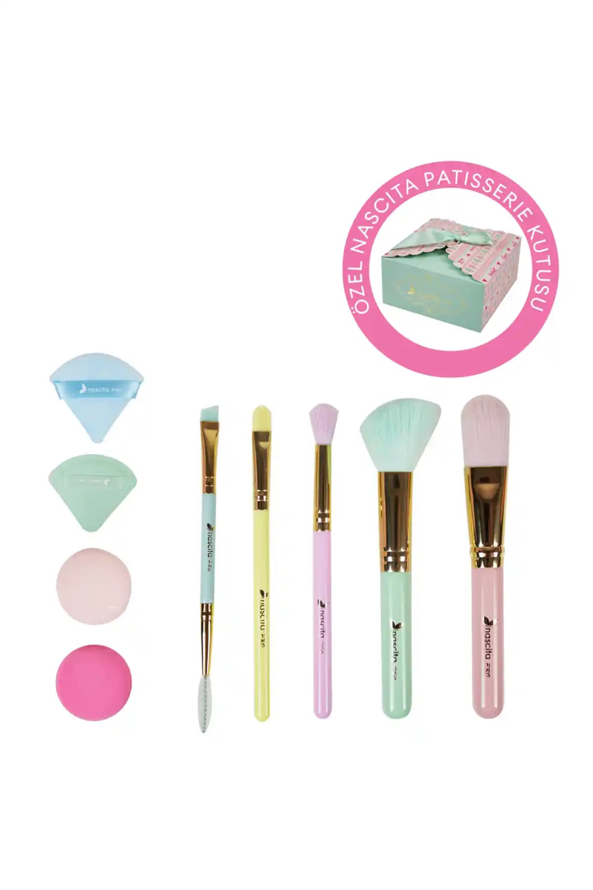 Nascita Patisserie Fırça Seti: Yüksek Kaliteli Makyaj Fırçaları ile Profesyonel Sonuçlar
