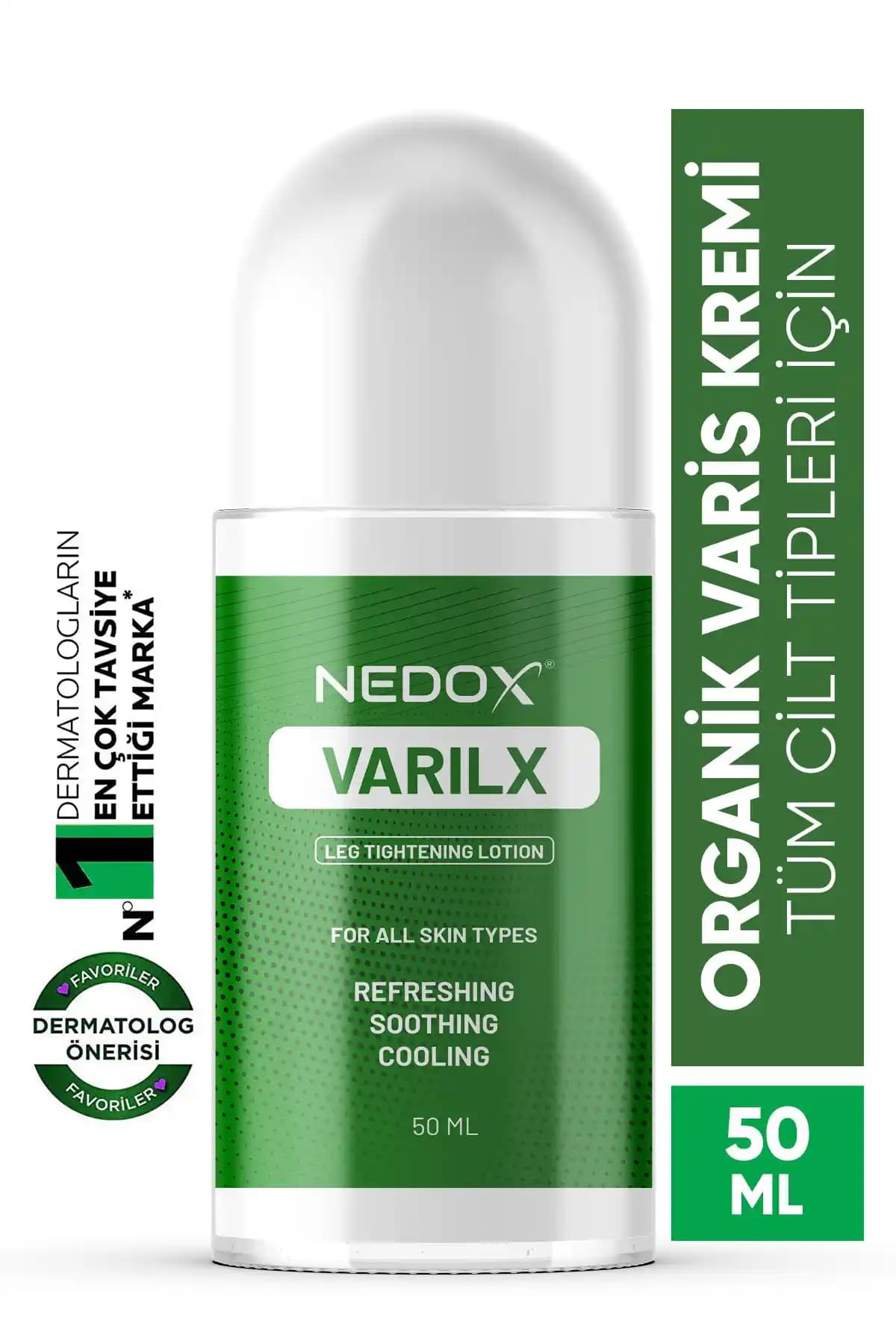 NEDOX Varilx Önleyici Roll-on: Varis ve Kılcal Damar Sorunlarına Çözüm Sunan Doğal Kozmetik Ürün