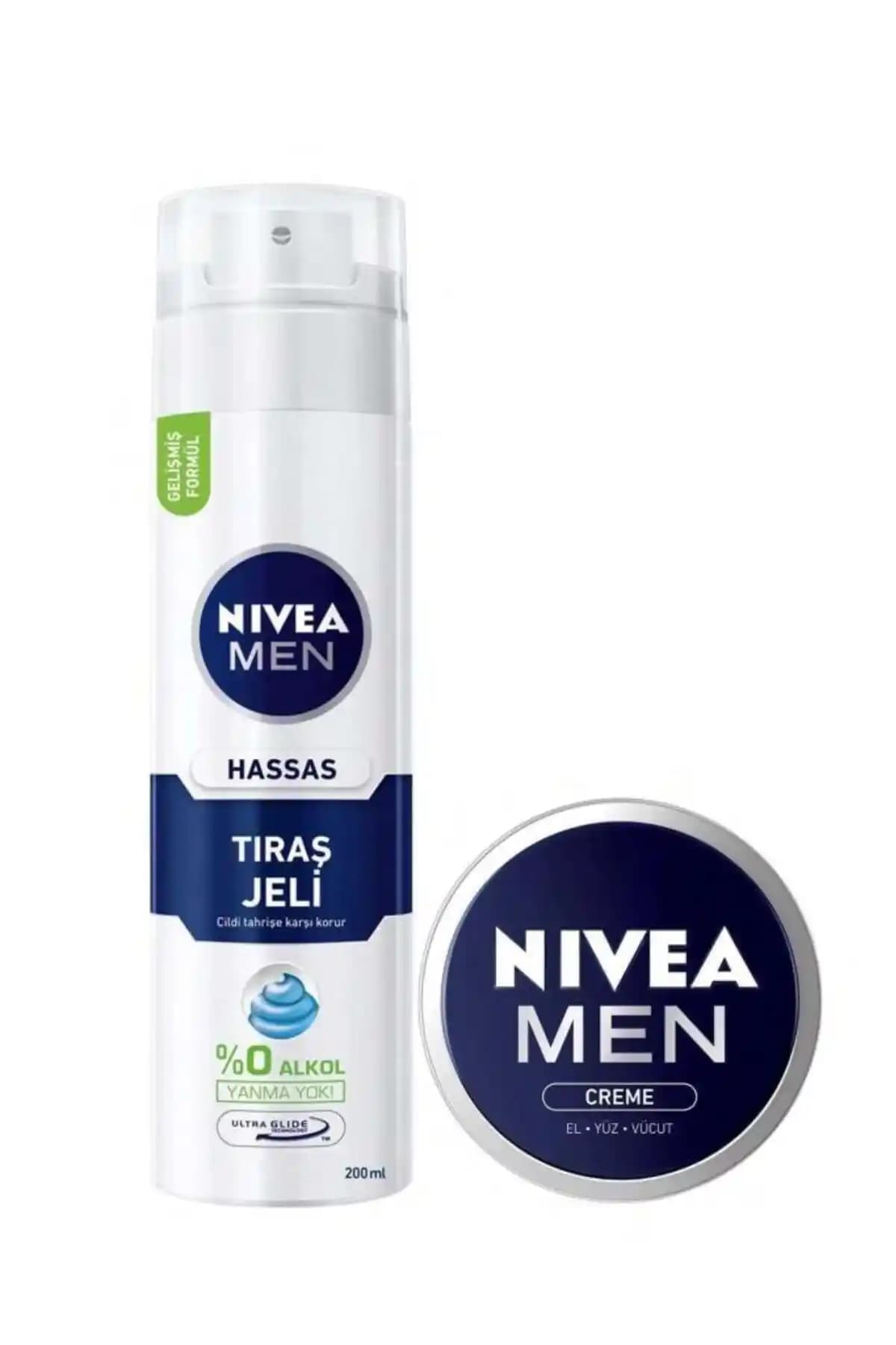 NIVEA Hassas Ciltler İçin Tıraş Jeli Crème 30 ml Güçlü Temizlik ve Koruma Sağlar