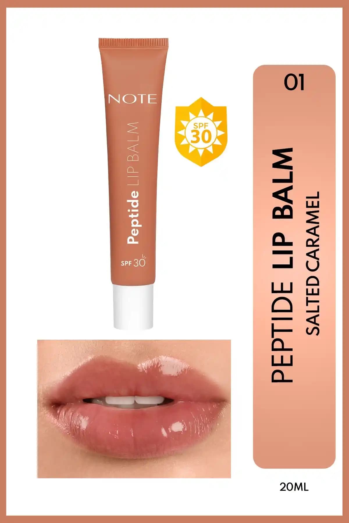 Note Cosmetics Peptide Lip Balm SPF 30 ile doğal ve parlak dudaklar için ideal bakım seçeneği