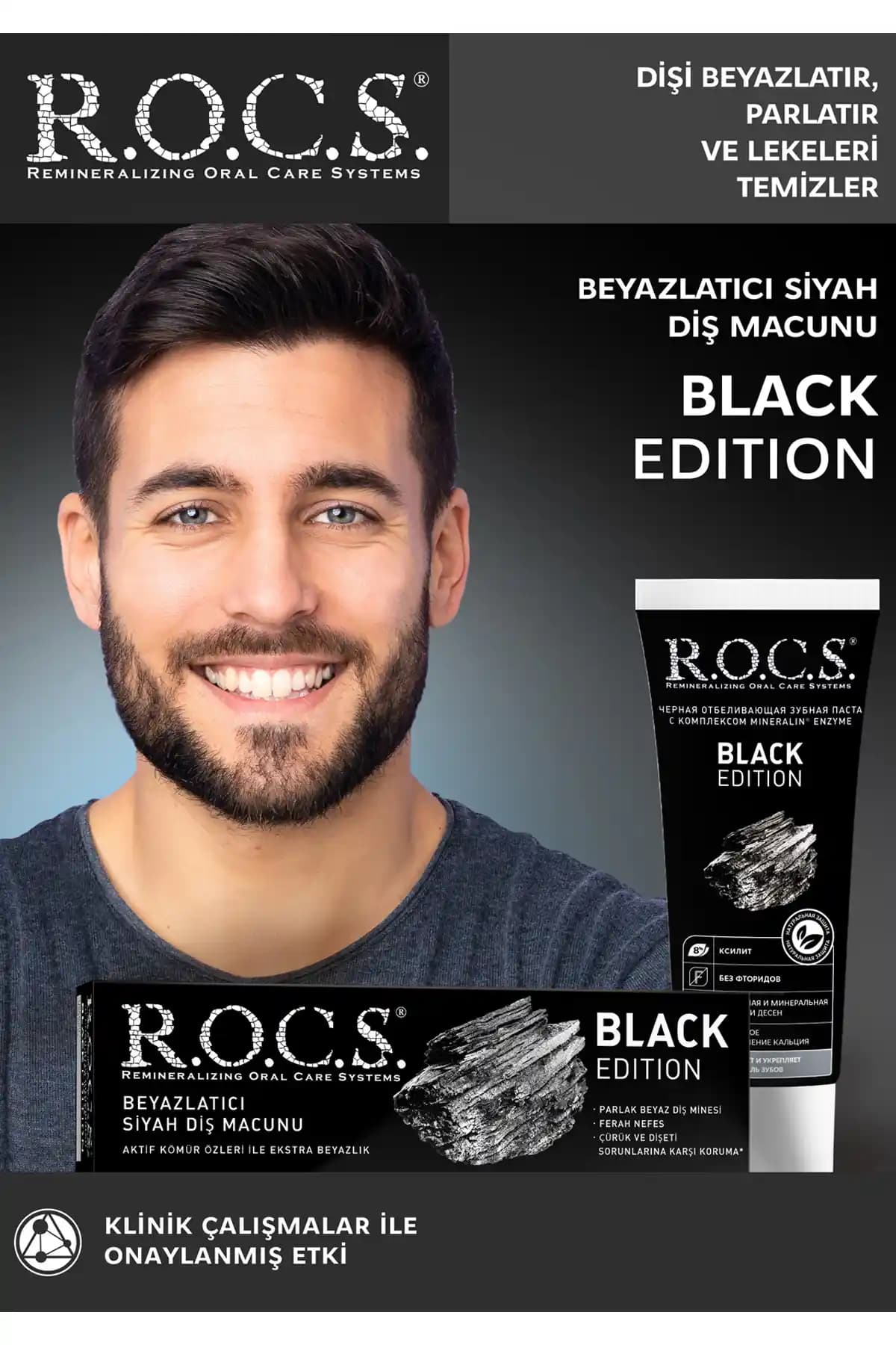 R.O.C.S. Black Edition Kömür Özleri ile Beyazlatıcı Diş Macunu İncelemesi ve Kullanıcı Yorumları