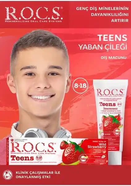 R.O.C.S. Kids Yaban Çileği Taşında Diş Macunu: Çocuklar İçin Güvenli ve Etkili Temizlik Alternatifi