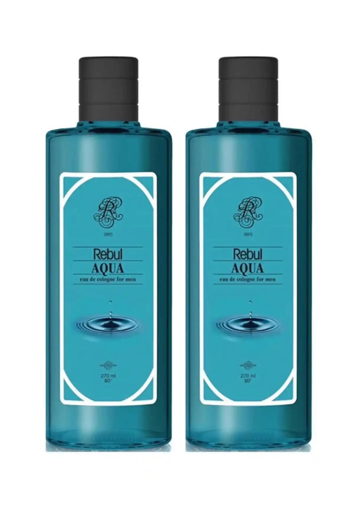Rebul Kolonya Aqua 250 Ml 2'li Set Ferahlatıcı ve Kalıcı Koku ile Günlük Kullanım İçin