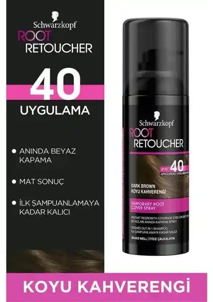 Schwarzkopf Root Retoucher Beyaz Saçlar İçin Hızlı ve Doğal Kapama Spreyi