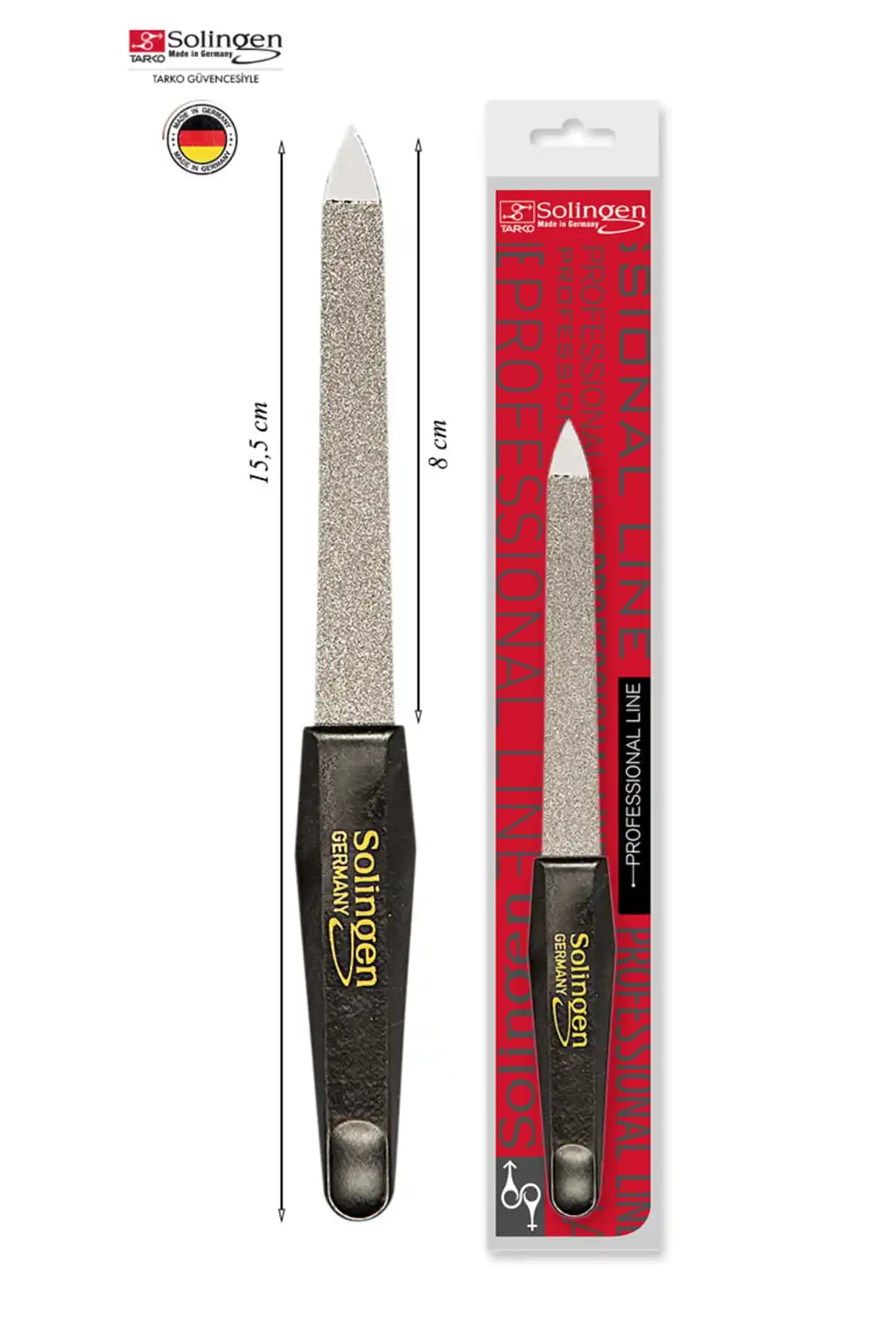 Solingen Paslanmaz Çelik Tırnak Törpüsü 6 Çok Yönlü ve Dayanıklı Tırnak Bakım Aracı