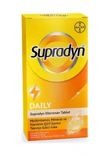 Supradyn Daily 30 Efervesan Tablet ile Günlük Vitamin ve Mineral Takviyesi
