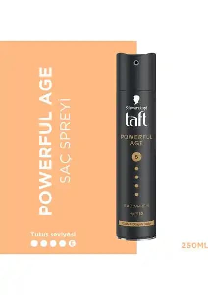 Taft Powerful Age Sprey 250 ml: Güçlü ve Doğal Saç Sabitleyici Ürün Özellikleri ve Kullanıcı Yorumları