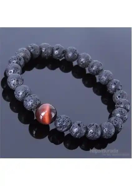 Takıcadde'nin Doğal Taş Bileklik İncelemesi: Lav Taşı ve Kaplan Gözü Tasarımı