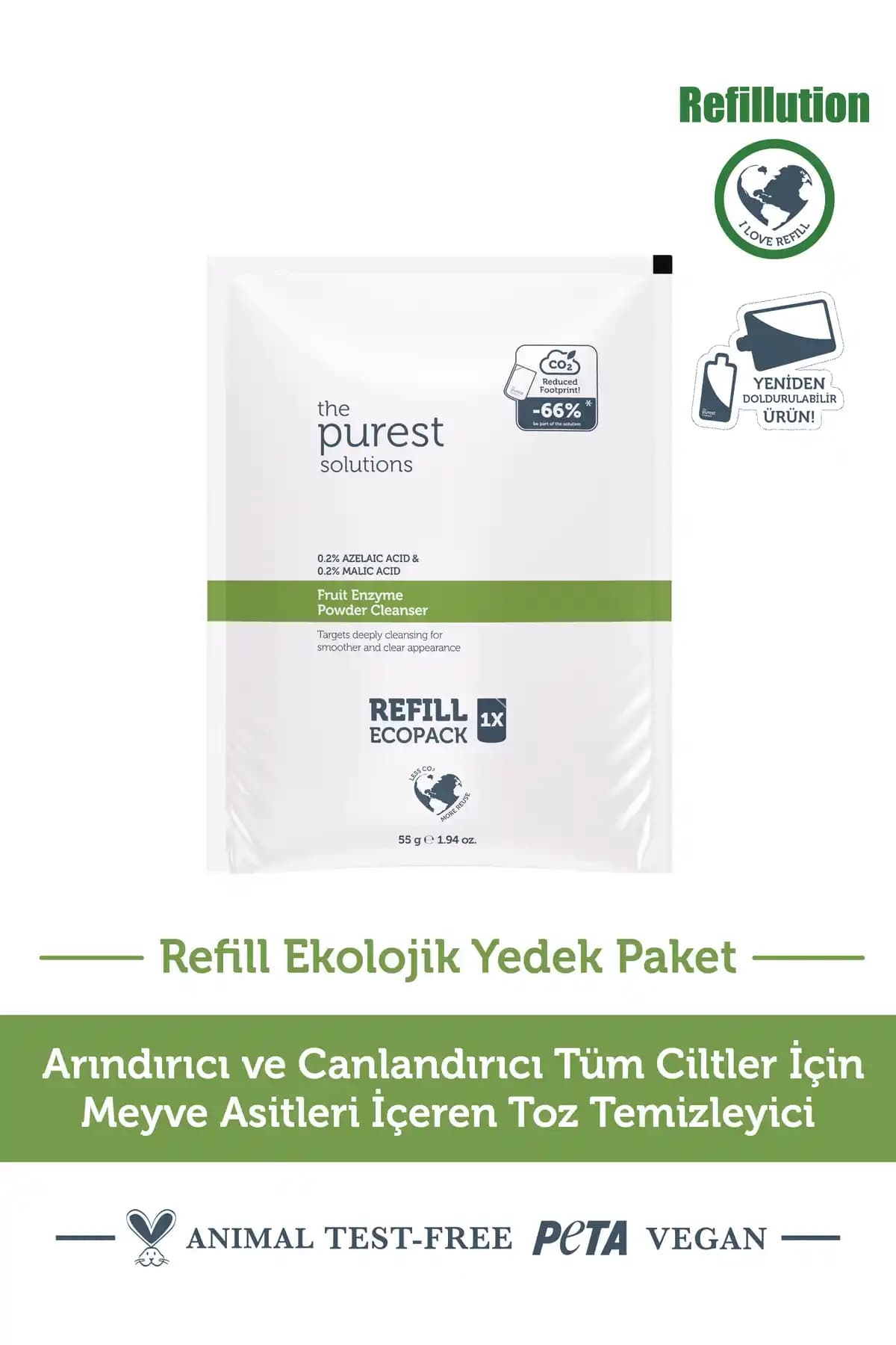 The Purest Solutions Refill Ekolojik Yedek Paket: Doğal ve Etkili Cilt Temizliği ve Bakımı