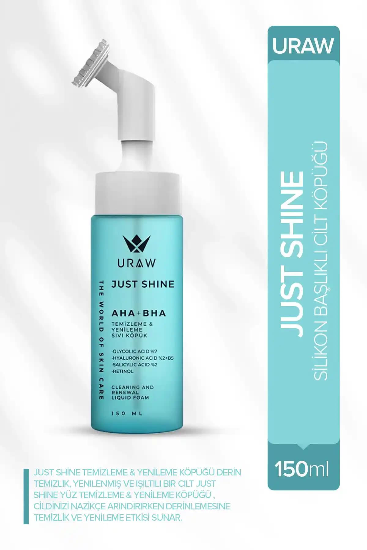 Uraw Just Shine Yenilikçi Yüz Temizleyici ve Yenileme Köpüğü Cilt Bakımında Devrim Yaratıyor