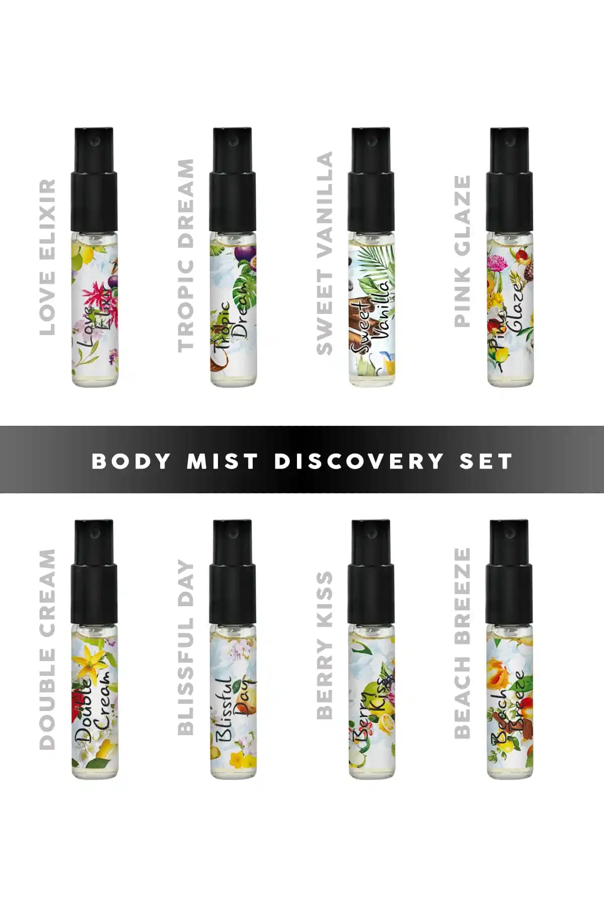 USO Body Mist Keşif Seti 8 Farklı Kokuyla Kendinizi Şımartın ve Yeni Favorinizi Bulun