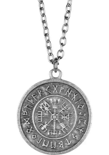 Viking Pusula Madalyon Kolye: Vintage Tarzda Antik Gümüş Kaplama Takı Seçenekleri
