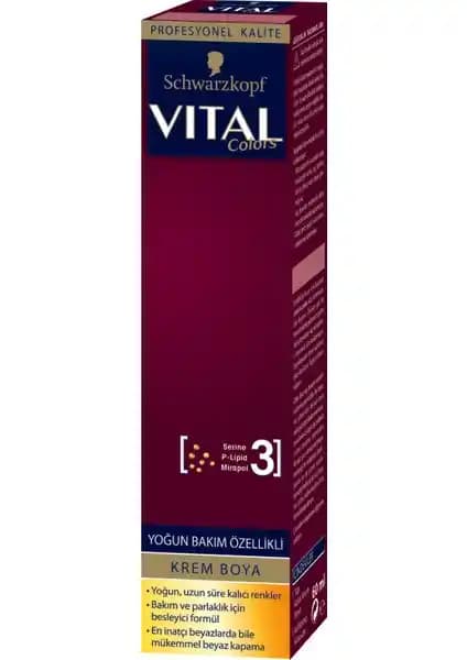 Vital Colors Koyu Fındık Kabuğu 7-65 Saç Boyama Ürünü ve Özellikleri