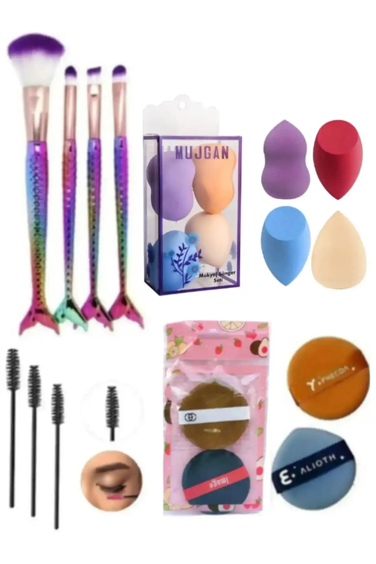 AcarlarTicaret 15 Parça Profesyonel Makyaj Fırça Seti Günlük ve Özel Kullanımlar İçin