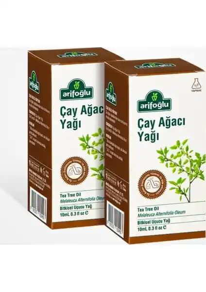 Arifoğlu Çay Ağacı Yağı 10+10 ml 2'li set doğal cilt ve saç bakım desteği