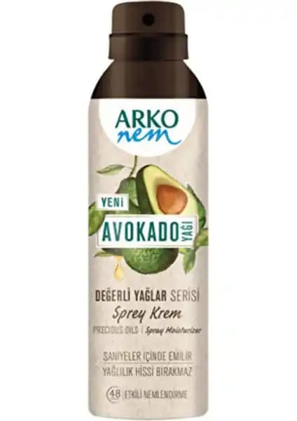 Arko Nem Değerli Yağlar Avokado Sprey Krem: Hafif ve Etkili Nemlendirme Çözümü