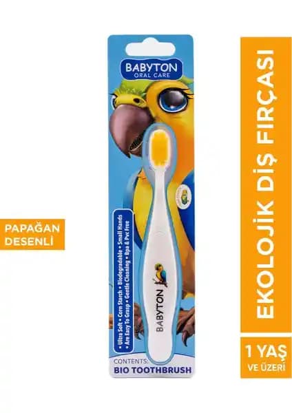 Babyton Ekolojik Diş Fırçası Papağan: Çevre Dostu ve Güvenli Bebek Diş Bakım Ürünü