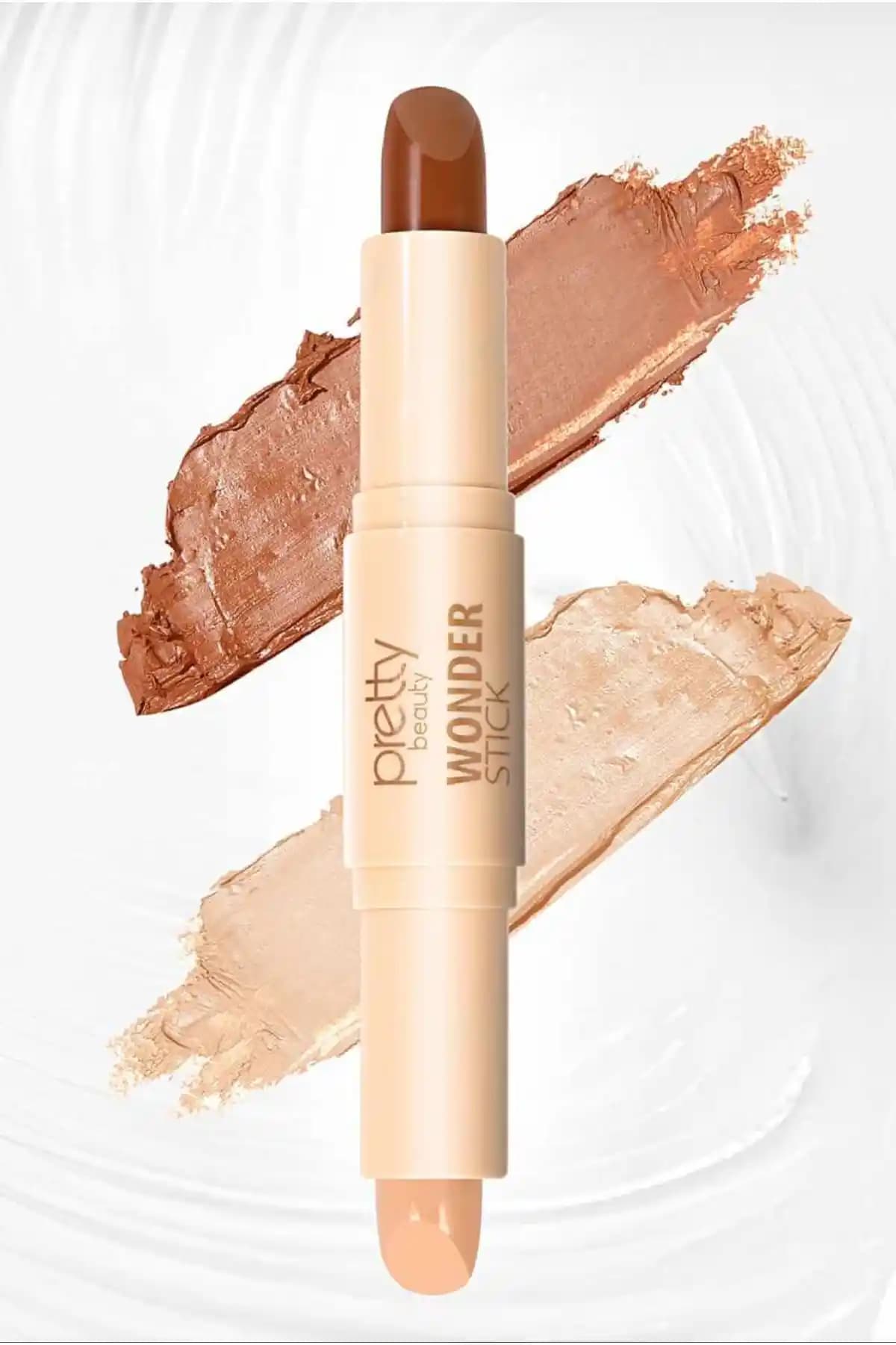 BİYUTREND Pratik Çift Uçlu Kontür ve Highlighter Stick ile Doğal ve Kolay Makyaj Uygulaması