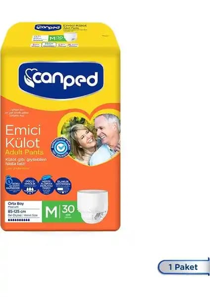 Canped Emici Külot Orta Boy Yüksek Emicilik ve Konfor Sunan Hasta Bezi