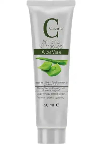 Claderm Aloe Vera Krem Kil Yüz Maskesi: Siyah Nokta ve Sivilce Karşıtı Temizlik Ürünü