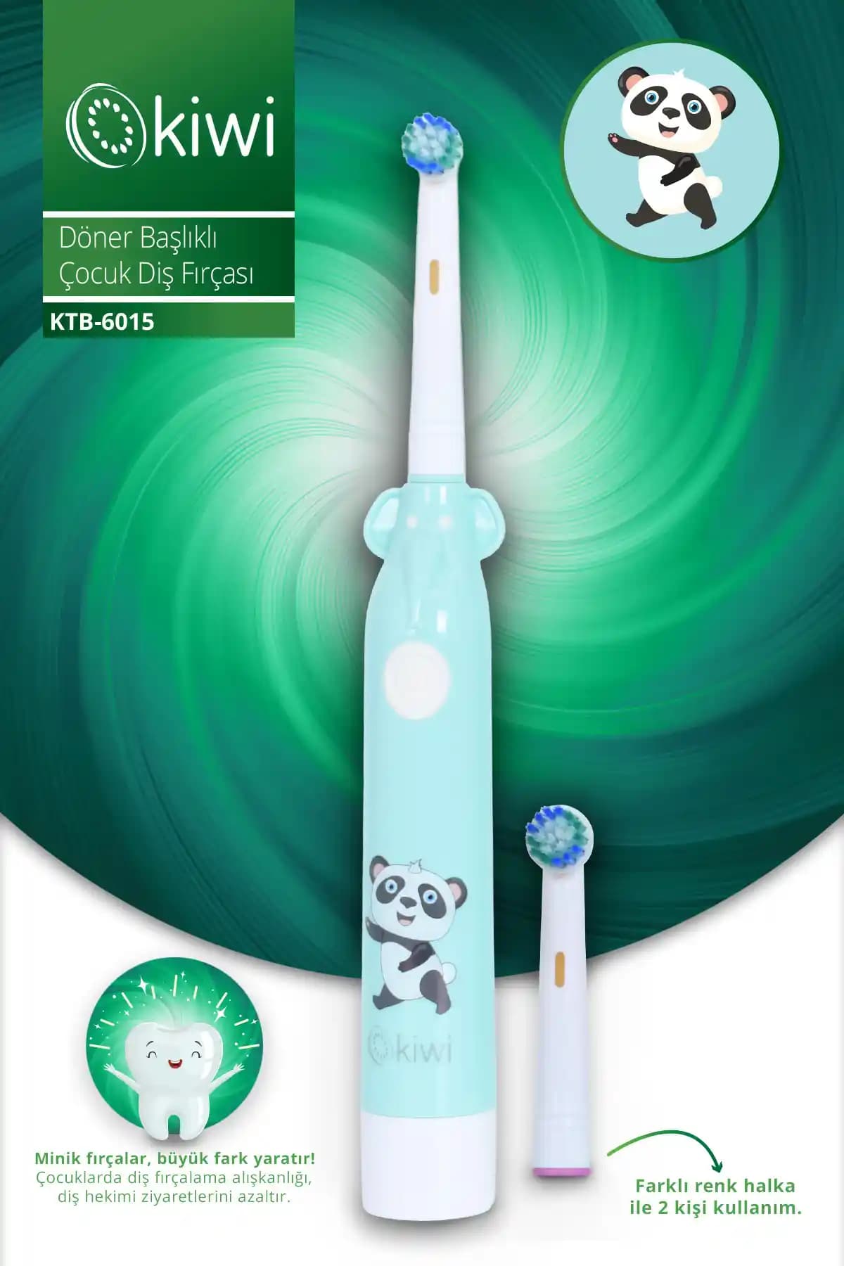 Çocuklar İçin Güvenli ve Etkili Otomatik Pilli Diş Fırçası Tasarımı ve Özellikleri