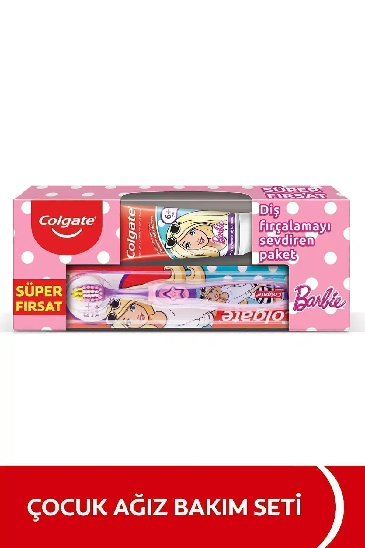 Colgate Barbie Çocuk Diş Macunu ve Fırçası Güvenli ve Etkili Diş Bakımı Çözümü