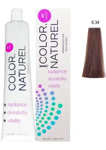 Color Naturel Orta Altın Bakır Saç Boyası 6.34 Kalıcı ve Doğal Renk Çözümü Türkiye