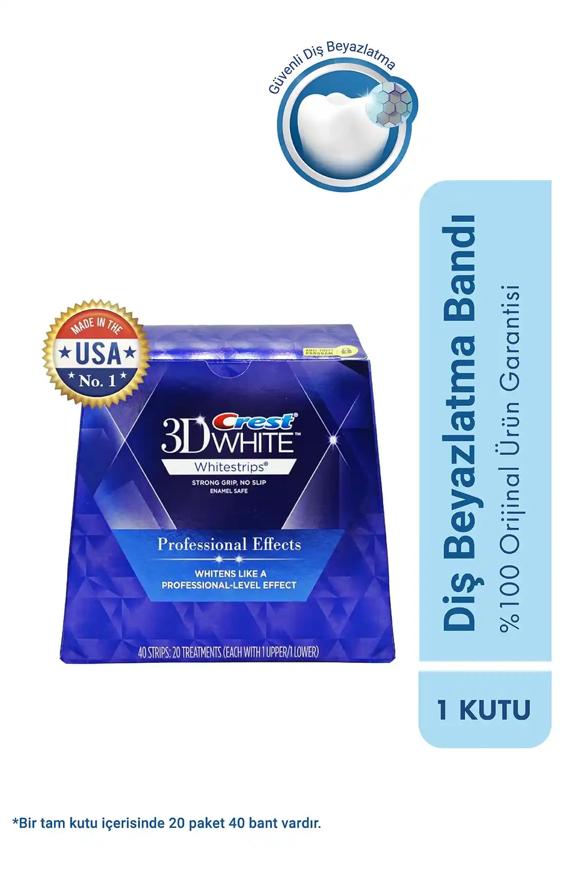 CREST 3D Whitestrips Professional Effects ile Güvenli ve Etkili Diş Beyazlatma Yöntemi