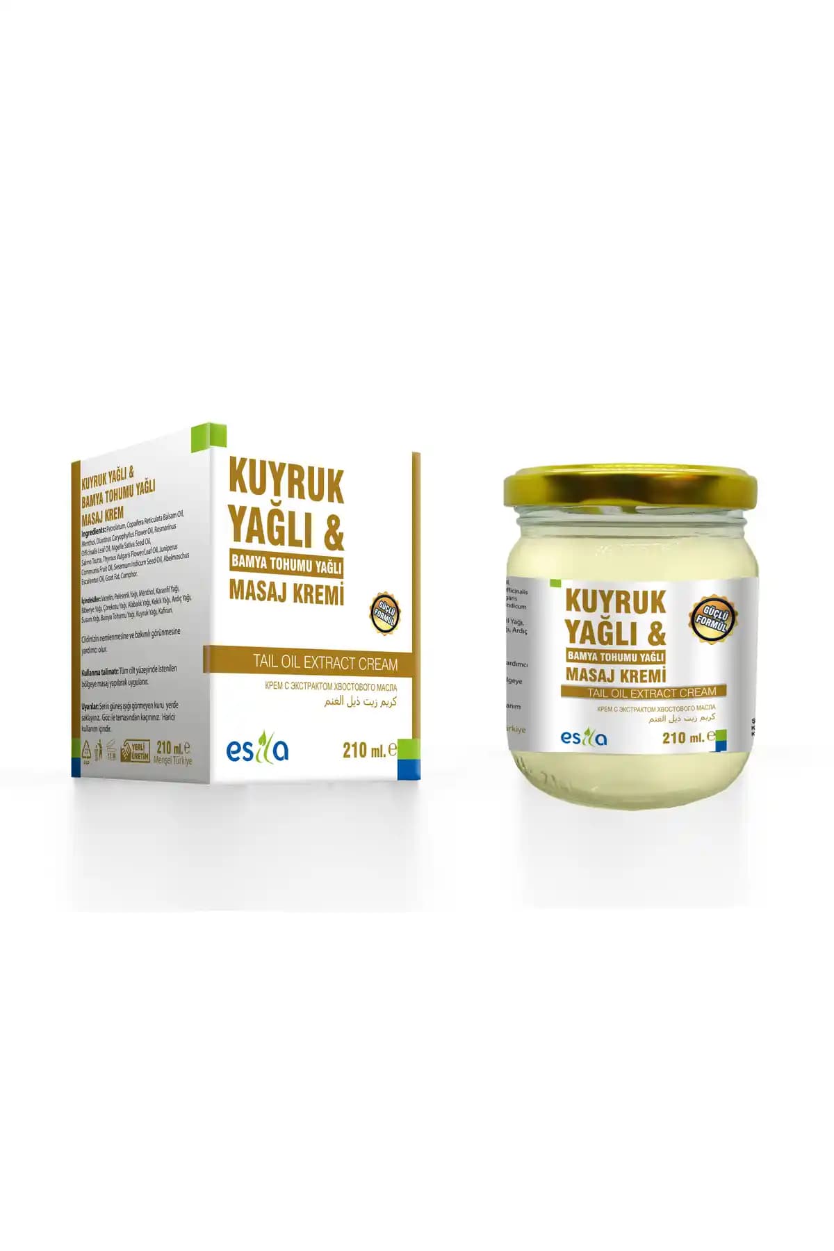 Esila Kuyruk Yağlı Masaj Kremi Doğal İçeriklerle Cilt Bakımı ve Nemlendirme