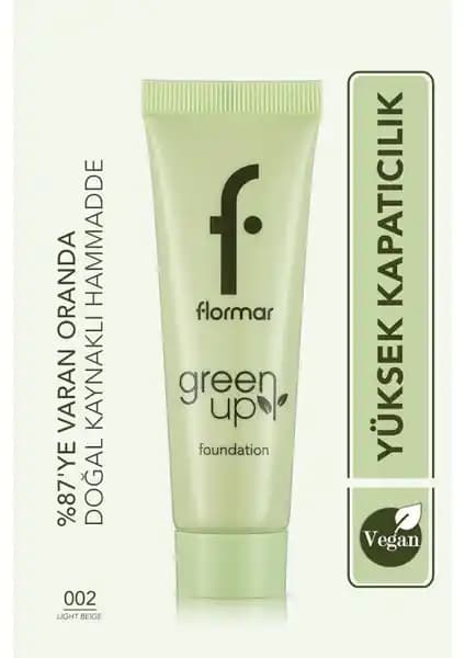 Flormar Green Up Vegan Fondöten: Doğal ve Hafif Makyaj İçin Uygun Çevre Dostu Seçenek