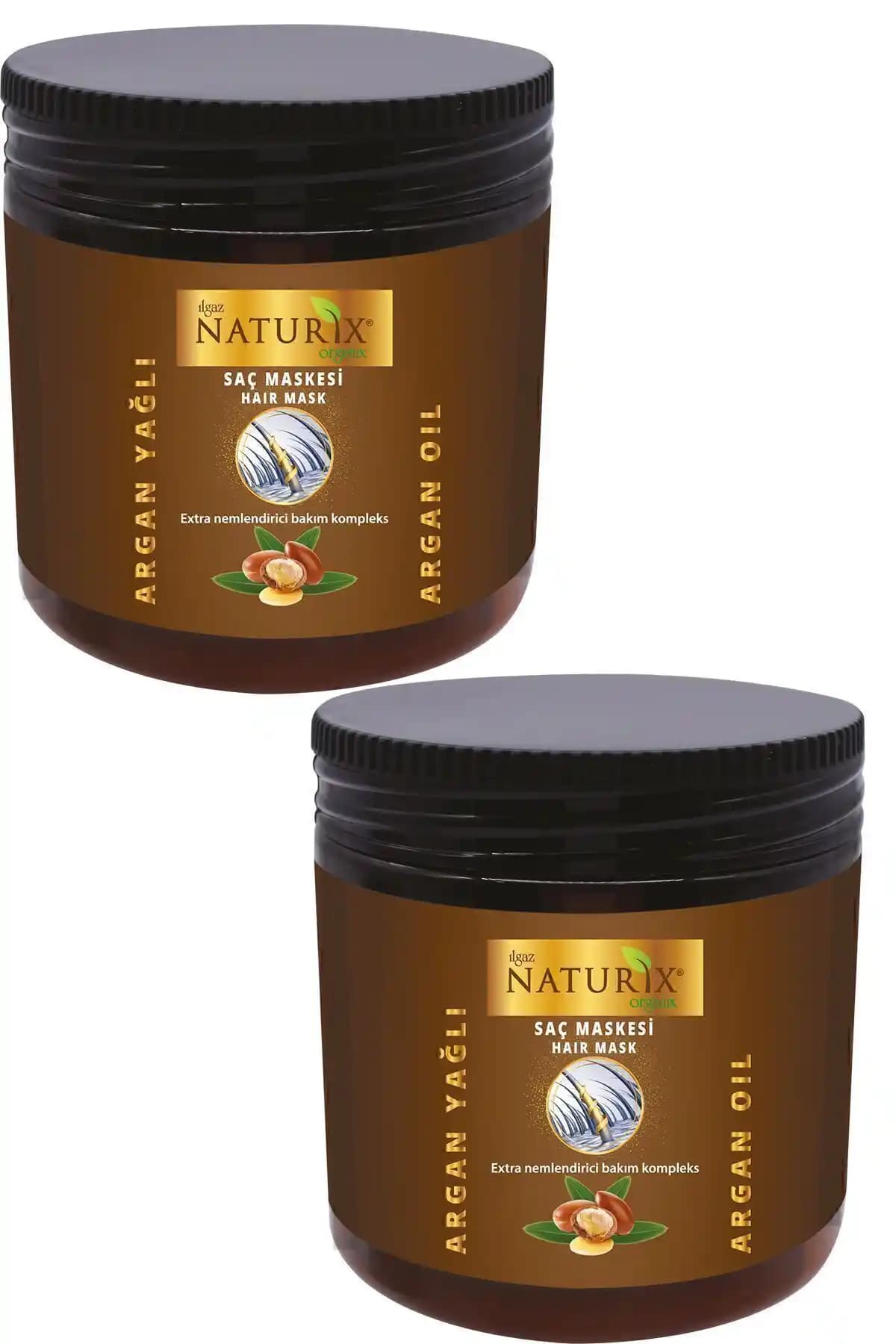 Ilgaz Naturix Organix Doğal Argan Yağlı Saç Maskesi: Saçlara Doğal ve Güçlü Bakım Sunar