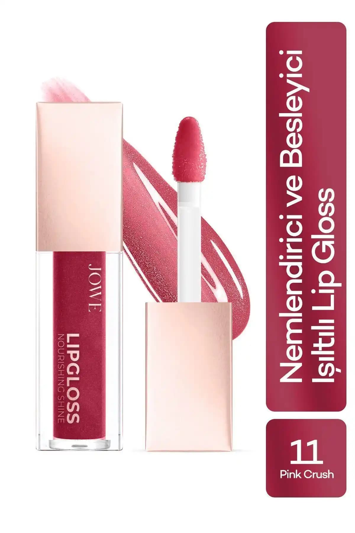 JOWE Lipgloss Nemlendirici ve Besleyici Dudak Parlatıcı - Doğal Parlaklık ve Kolay Uygulama